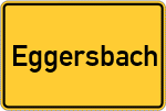 Place name sign Eggersbach