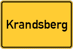 Place name sign Krandsberg