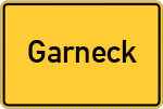 Place name sign Garneck