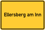 Place name sign Ellersberg am Inn