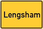 Place name sign Lengsham