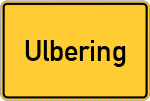 Place name sign Ulbering