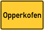 Place name sign Opperkofen