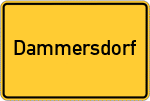 Place name sign Dammersdorf