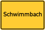 Place name sign Schwimmbach