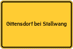 Place name sign Gittensdorf bei Stallwang
