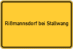 Place name sign Rißmannsdorf bei Stallwang