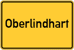 Place name sign Oberlindhart