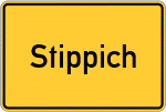 Place name sign Stippich, Niederbayern