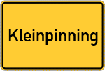 Place name sign Kleinpinning
