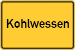 Place name sign Kohlwessen