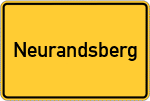 Place name sign Neurandsberg, Niederbayern