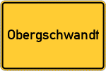 Place name sign Obergschwandt