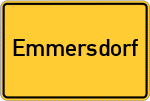 Place name sign Emmersdorf