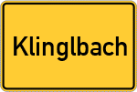 Place name sign Klinglbach