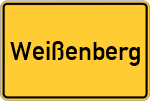 Place name sign Weißenberg