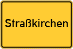 Place name sign Straßkirchen