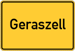 Place name sign Geraszell