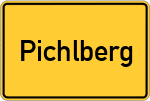 Place name sign Pichlberg