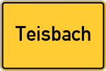 Place name sign Teisbach
