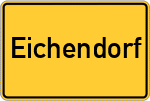 Place name sign Eichendorf