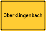 Place name sign Oberklingenbach, Niederbayern