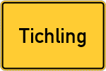 Place name sign Tichling
