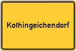 Place name sign Kothingeichendorf