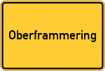 Place name sign Oberframmering