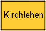 Place name sign Kirchlehen