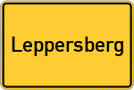 Place name sign Leppersberg