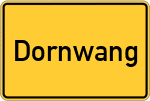 Place name sign Dornwang