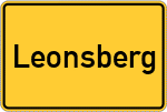 Place name sign Leonsberg