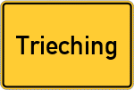 Place name sign Trieching