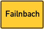 Place name sign Failnbach, Niederbayern