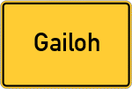 Place name sign Gailoh