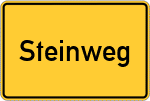Place name sign Steinweg