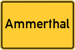 Place name sign Ammerthal