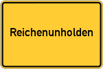 Place name sign Reichenunholden
