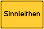 Place name sign Sinnleithen