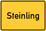 Place name sign Steinling