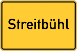 Place name sign Streitbühl