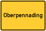 Place name sign Oberpennading