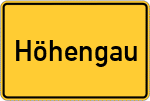 Place name sign Höhengau