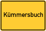 Place name sign Kümmersbuch