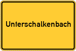 Place name sign Unterschalkenbach