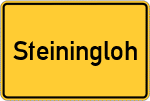 Place name sign Steiningloh