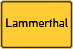 Place name sign Lammerthal