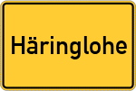 Place name sign Häringlohe