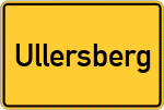 Place name sign Ullersberg